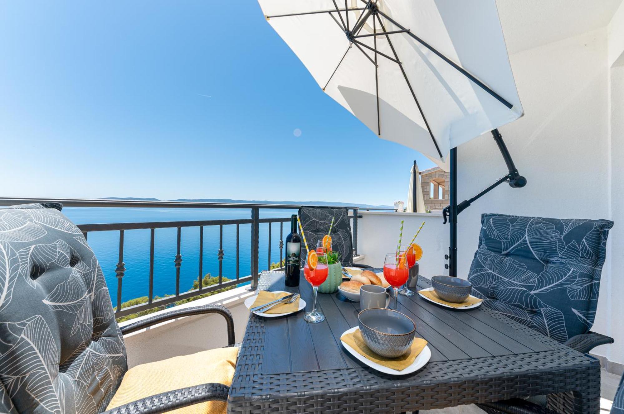 Seaview Apartments Nives Brela Kamer foto