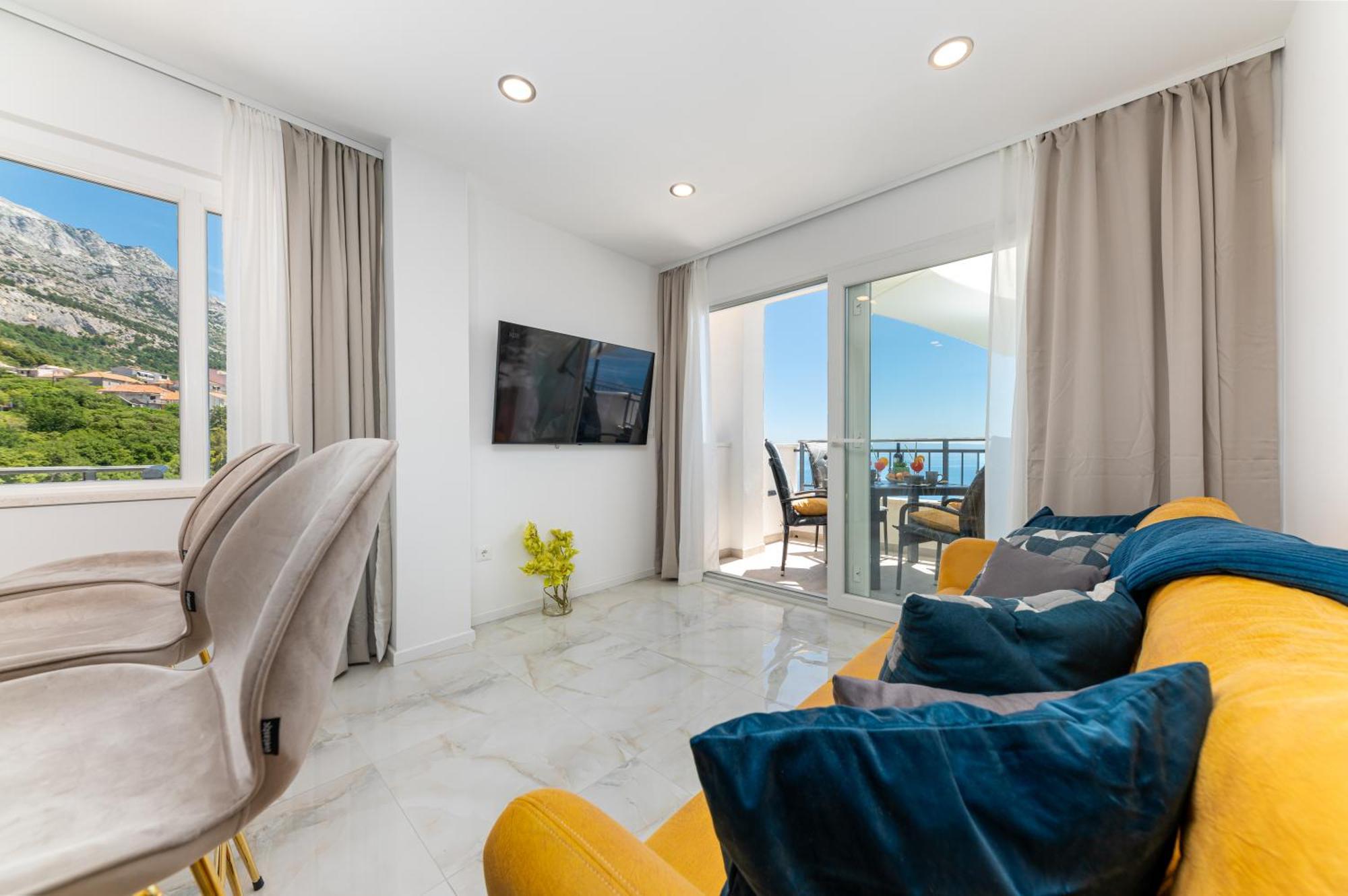 Seaview Apartments Nives Brela Buitenkant foto