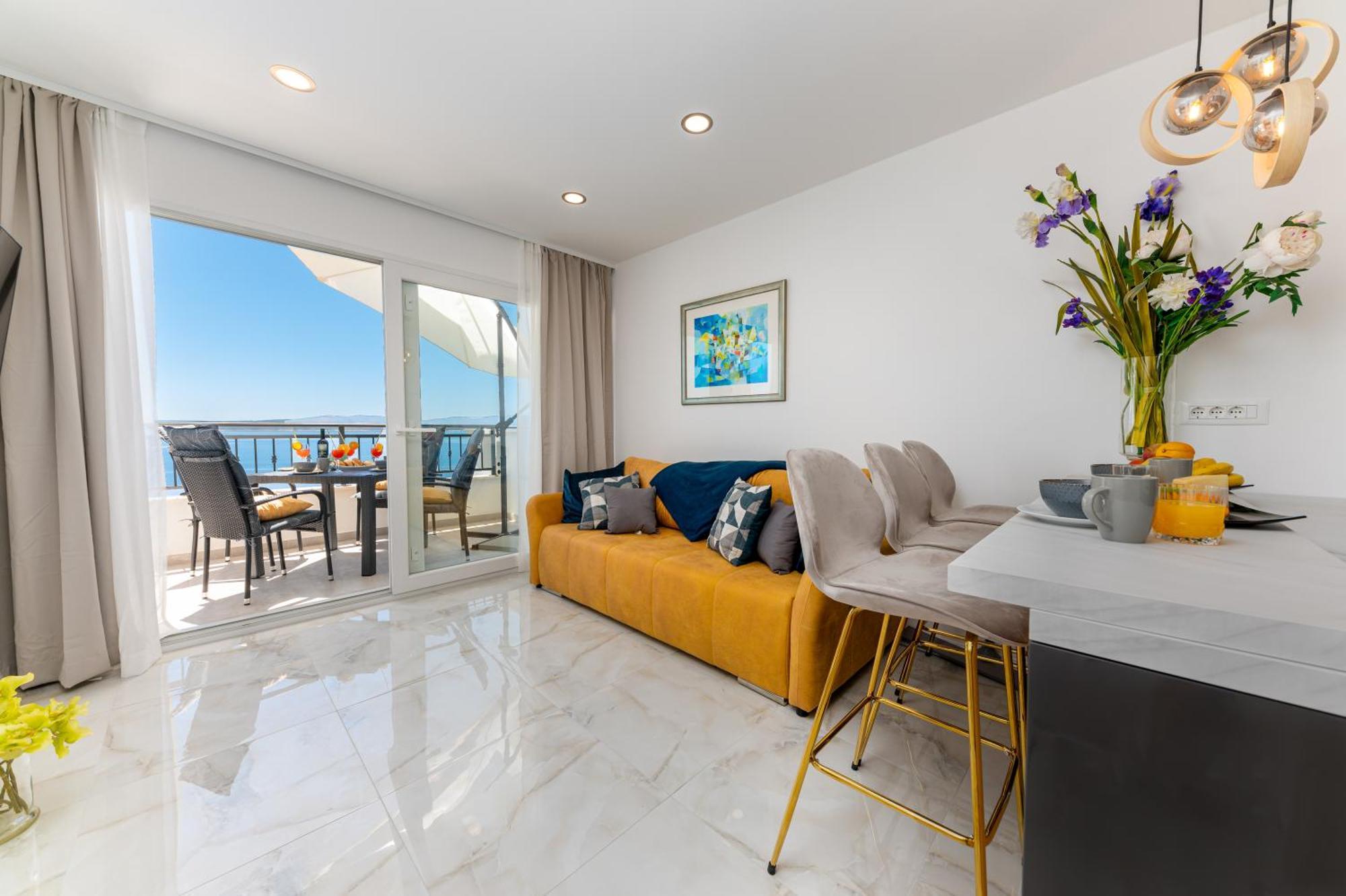 Seaview Apartments Nives Brela Buitenkant foto