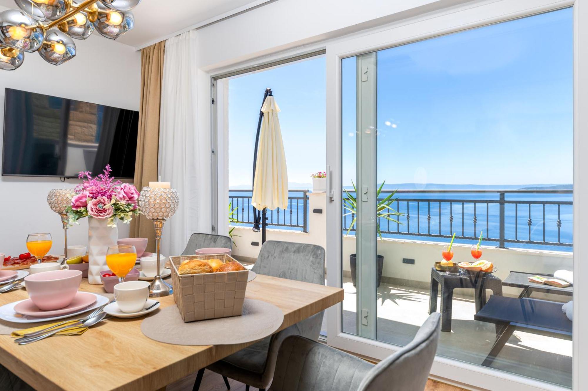 Seaview Apartments Nives Brela Kamer foto