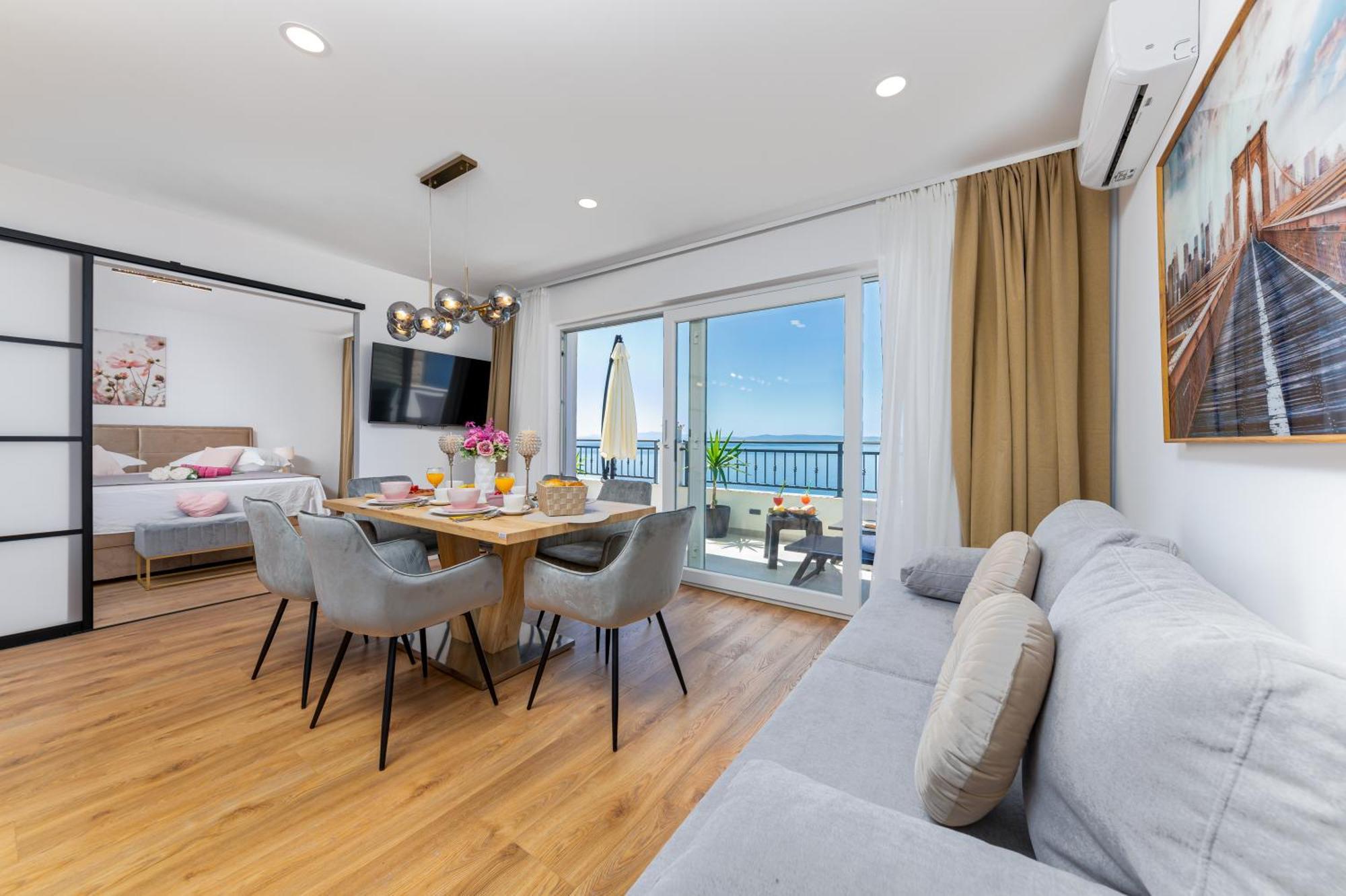 Seaview Apartments Nives Brela Buitenkant foto