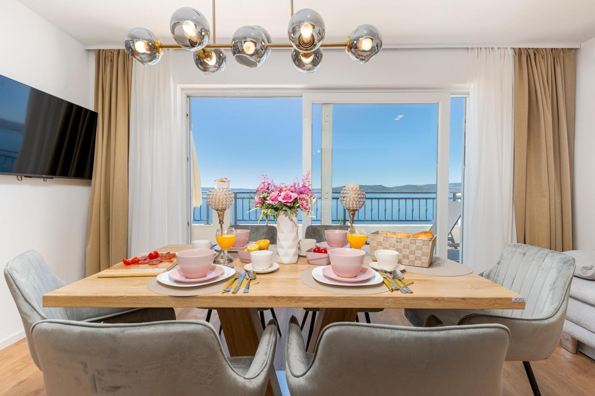 Seaview Apartments Nives Brela Buitenkant foto