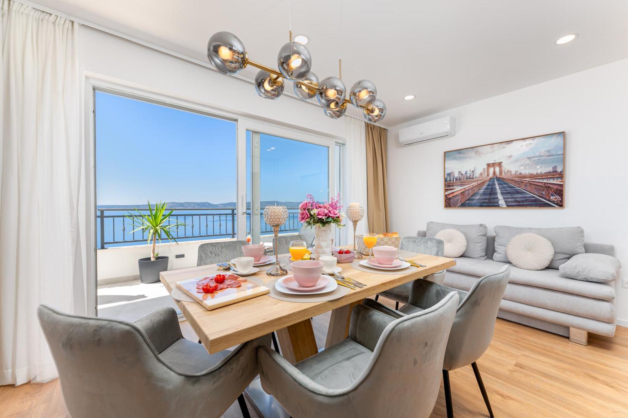 Seaview Apartments Nives Brela Buitenkant foto