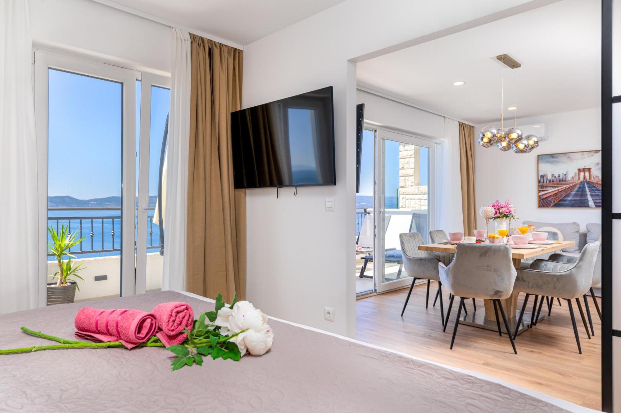 Seaview Apartments Nives Brela Buitenkant foto
